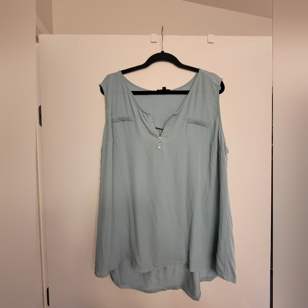 Papermoon Light Blue Sleeveless Blouse